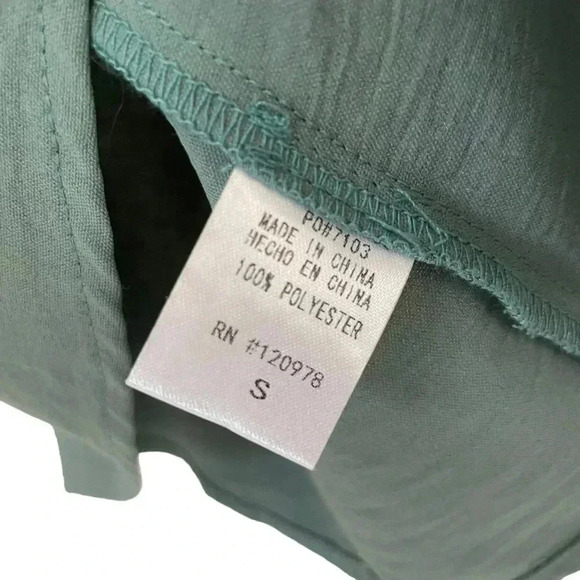 Entro Teal Button Down Cami - Picture 3 of 6